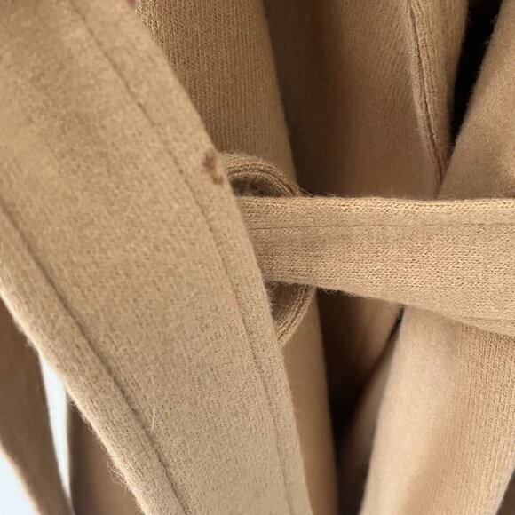 Banana Republic NWT XL Camel Wool Blend Wrap Coat - Picture 6 of 8
